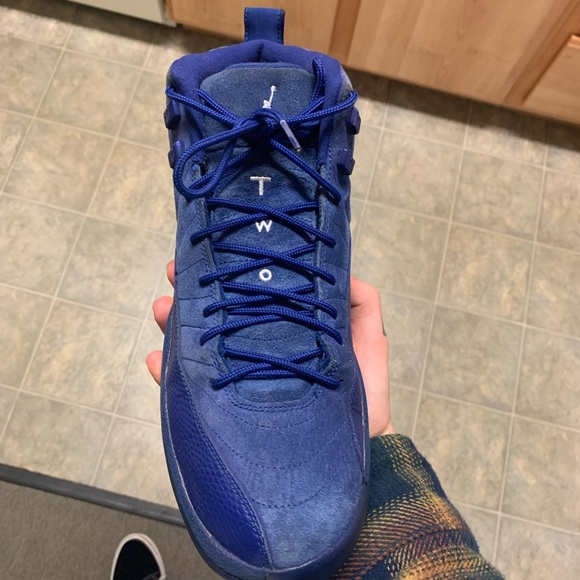 Air Jordan 12 Retro 'Deep Royal' Suede Size 11 Basketball Shoes 130690-400 - Picture 3 of 8